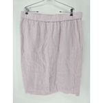 J.Crew XXL Womens Pink Linen Blend Pull On Elastic Waist Midi Skirt Photo 1
