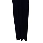 Vintage AJ BARI Black Velvet Mock Neck Short Sleeve Maxi Dress Size 4 Photo 2