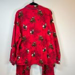 PJ Salvage Women's Cowboy Western Flannel Pajama Set Red Horses Pants Cozy Large Photo 10