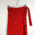 Faithfull the Brand Red Floral Wrap Skirt Photo 1