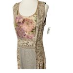 NWT VINTAGE 90s SL FASHIONS Romantic Maxi Dress Gold Size 8 Photo 4