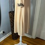 Elan  Cream Midi Dress with Black Lace Trim Photo 5