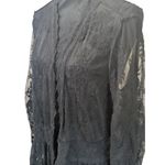 Staccato Black Lace Duster Kimono Large L Gothic Romantic Whimsigoth Cardigan Photo 2