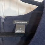 Club Monaco  Kiona Wool Blend Pencil Navy Blue V-Neck Dress Size 4 Corporate Photo 3