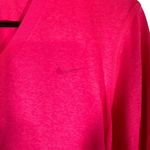 Nike Dri Fit Pink Long Sleeve V-Neck Athletic Long Sleeve T-Shirt Women Sz M Photo 3