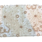 La Regale Vintage Women's Cream White Beaded Sequin Purse Mini Clutch bride Photo 0