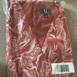 G By Giuliana Red Cap Sleeve Wide Leg Jumpsuit XS Photo 1