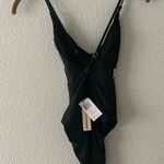 Sports Illustrated Swimsuit One Piece White & Pink Logo NWT Size 10 Black Photo 3