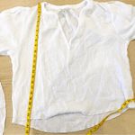 Joie  100% cotton gauze oversized top with pleated shoulders Photo 5