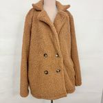 Amazon Brand Sherpa Teddy double breasted cardigan jacket 2XL Photo 1