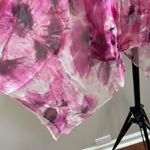 Johnny Was NWT  KATIA Silk Floral Irregular Oversized Blouse Size L/XL Pink Photo 5