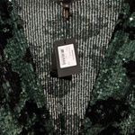 Nike NWT Maje Green & Black Riletie Sequin Mini Deep-V Cocktail Dress Sz Small Photo 7