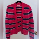 Marni Designer Striped Red/ Pink and Purple Women's Sweater Red Photo 2