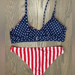 Red and Blue Star Striped Bikini Set Size undefined Photo 3