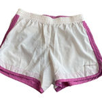 Brooks  Chaser Lined Running Shorts Size S White and Purple‎ Athletic Photo 0