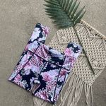 Athleta Run Free Garden Party Floral Printed 7/8 Cropped Leggings Size XS Photo 3