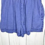 Bella Dahl  Drawstring Shorts Size S (26x3) Blue High Waist Smocked Waist Photo 2