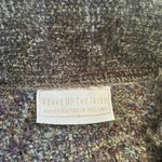 Weave of the Irish Boucle knit Irish cardigan dark green boxy size small Photo 2