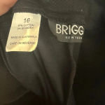 Briggs New York  women’s Black wide Leg Pleated capri‎ Size 16 business casual Photo 2