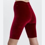Fabletics High Waisted Velour Bike Short 9” NWT Cherry Burst $49.95 XXS ON SITE Photo 1