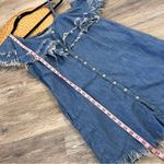 BLANK NYC  frayed denim mini‎ dress Photo 4