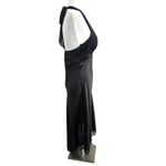 Vintage BMoss Dress Black Midi Halter Dress 6 Babydoll Y2K Whimsigoth Goth Hoco Photo 8