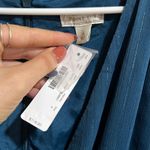 J.Crew NWT Point Sur faux-wrap dress in blue Lurex® crinkle chiffon size 4 Photo 6