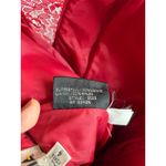 VINTAGE Chia 100% leather corset and lace strapless dress, 80s/90s size 4 Red Photo 7