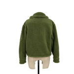 Alpha Industries  Cropped Sherpa Utility Jacket Bomber‎ Olive Green Size XS Photo 5