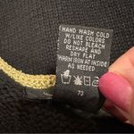 Women’s ugly Christmas sweater vest Embroidered Beaded Poinsettias Large Black Photo 6