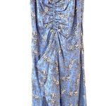 Chelsea and Violet Light Azul Blue Floral Spaghetti Strap Midi Dress Photo 7