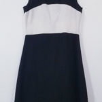 L'Agence Black White Color block Mini Dress Sleeveless Photo 0