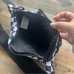 Spencer's Black & White Checkered Fanny Pack Adjustable Strap EUC Photo 5