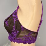 Wacoal  Embrace Lace Bra Size 34DD Brown Purple 65191 Unlined Underwire Photo 3