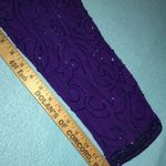 Morgan Taylor Evening dress silk beaded long sleeve V-neck vintage size 8 Photo 10