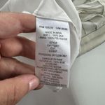 Joie  Silk Tank Top Womens XS White Silver Zelpha Striped Sheer‎ Blouse Silk Photo 6