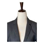 Theory  Blazer Women 6‎ Gray Wool Single Breasted Tailored One Button Corpcore Photo 3