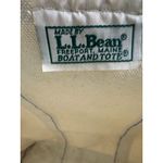 L.L. Bean Boat and Tote Vintage 90s Cream Burgundy Canvas Tote Bag Photo 2