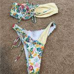 SheIn Swim Mod Summer Beach Women's Floral Printed Lace Up Bikini Set Size Small Photo 6