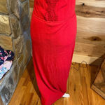 Living Doll  red long Maxi dress size small Photo 4