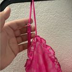 Lucy in the Sky A-Lace Chemise A-line Dress in Vibrant Pink S Photo 7