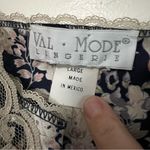 Vintage Val Mode Lingerie Floral Satin & Lace Slip Dress Nightgown Large Pink Photo 2