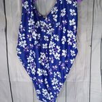 Summer Mae Purple and Blue Floral One Piece Swimsuit Photo 3