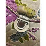 Vera Bradley grey gray floral laptop messenger bag Photo 3