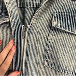 Guess Women's Striped Denim Overalls Photo 5