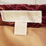 Michael Kors 💕💕 Red Merlot Scallop Lace Skirt Photo 3