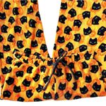 Pillow Talk Pajama Bottoms Medium Black Cats Jack O Lanterns Halloween Drawstrin Orange Size undefined Photo 7