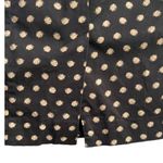 H&M  Womens Dress Size 8 Black Tan Gold Polka Dot Pleated Bust Strapless Mini Photo 8