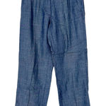 LL Bean Tencel Linen Chambray Classic Fit Pants Sz 6 Blue Photo 0