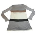 Bajee Collection by Becool Stripe Open Front Lightweight Cardigan Size S Casual Gray Photo 1